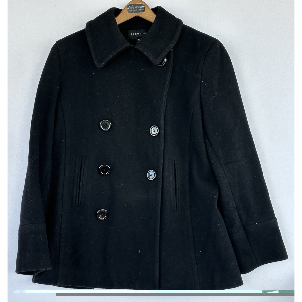 Braetan Classic Wool Peacoat Black Women's XL